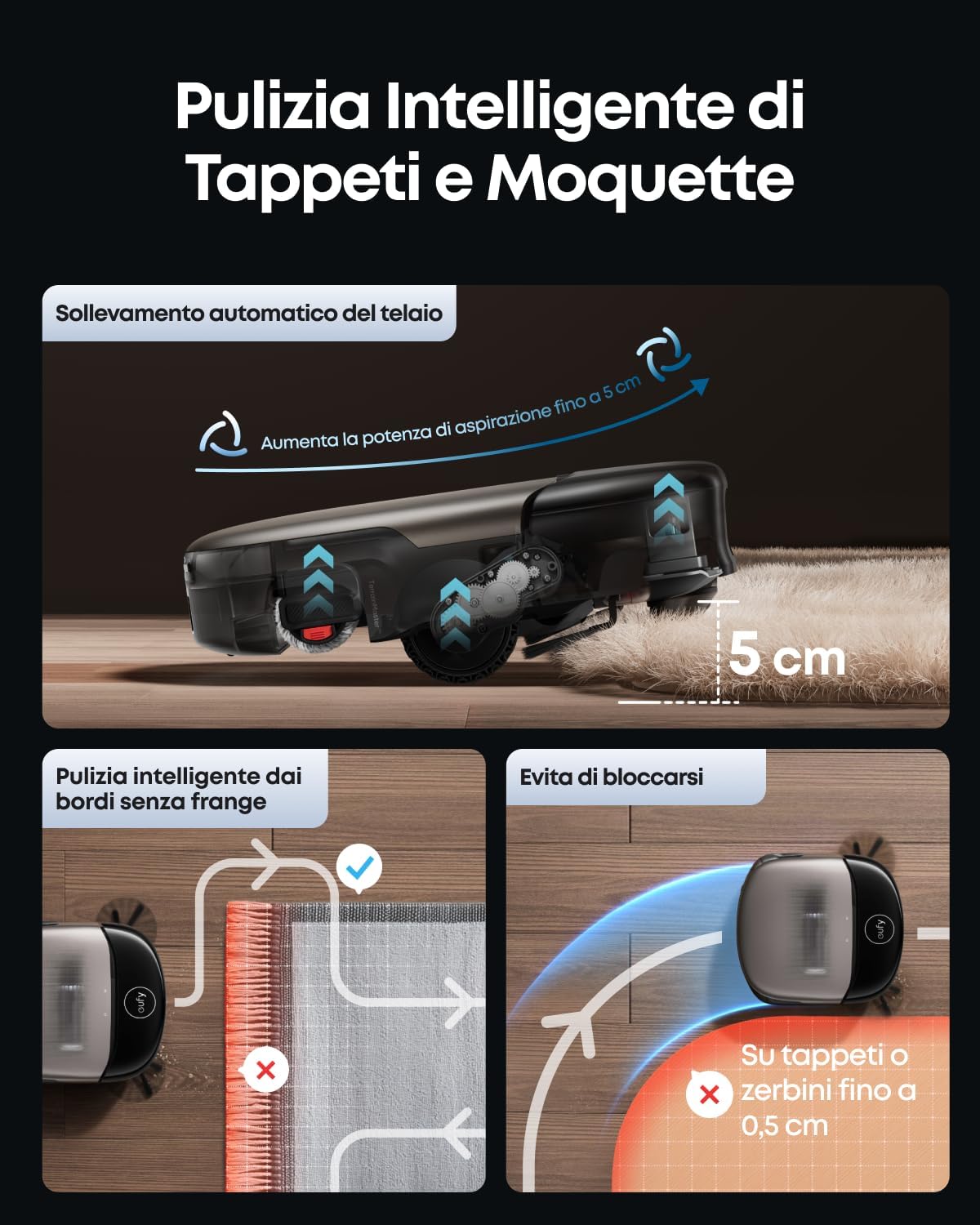 eufy HydroJet S2 robot aspirapolvere e lavipavimenti+eufy S2 Kit di accessori di ricambio