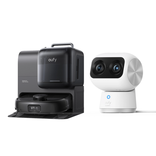 eufy Robot Vacuum Omni E28+Telecamera per interni S350