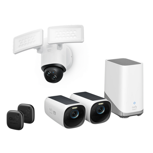 Telecamera con proiettori E340 + eufyCam S330 (eufyCam 3) + eufy Security SmartTrackLink*2