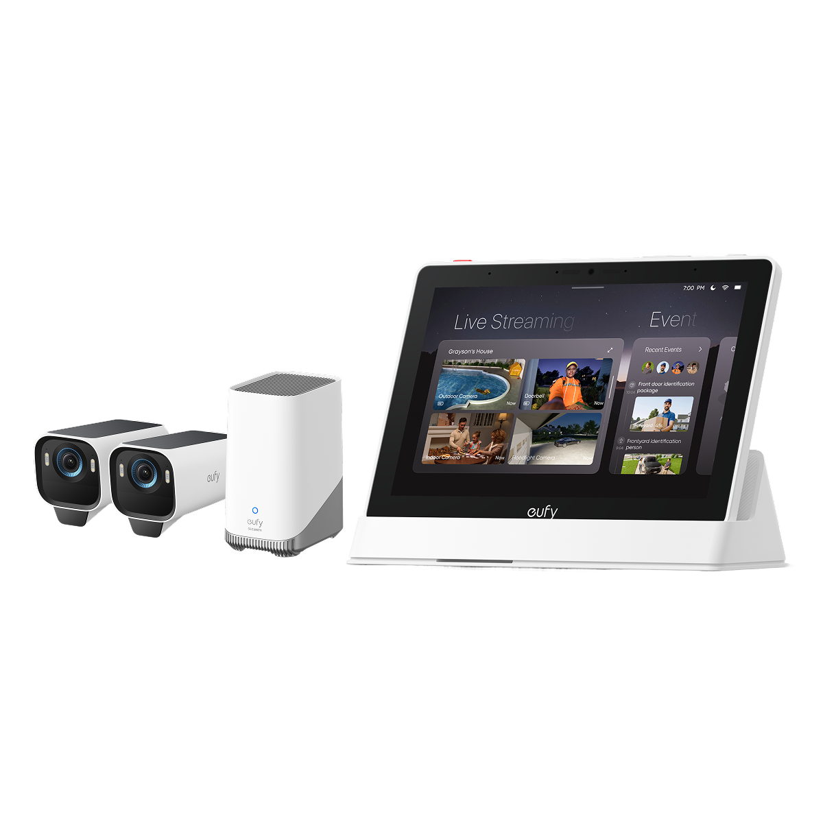 eufy Smart Display + eufyCam S3 Pro 2-Kamera-Set