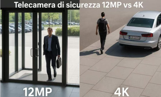 Telecamera di sicurezza 12MP vs 4K