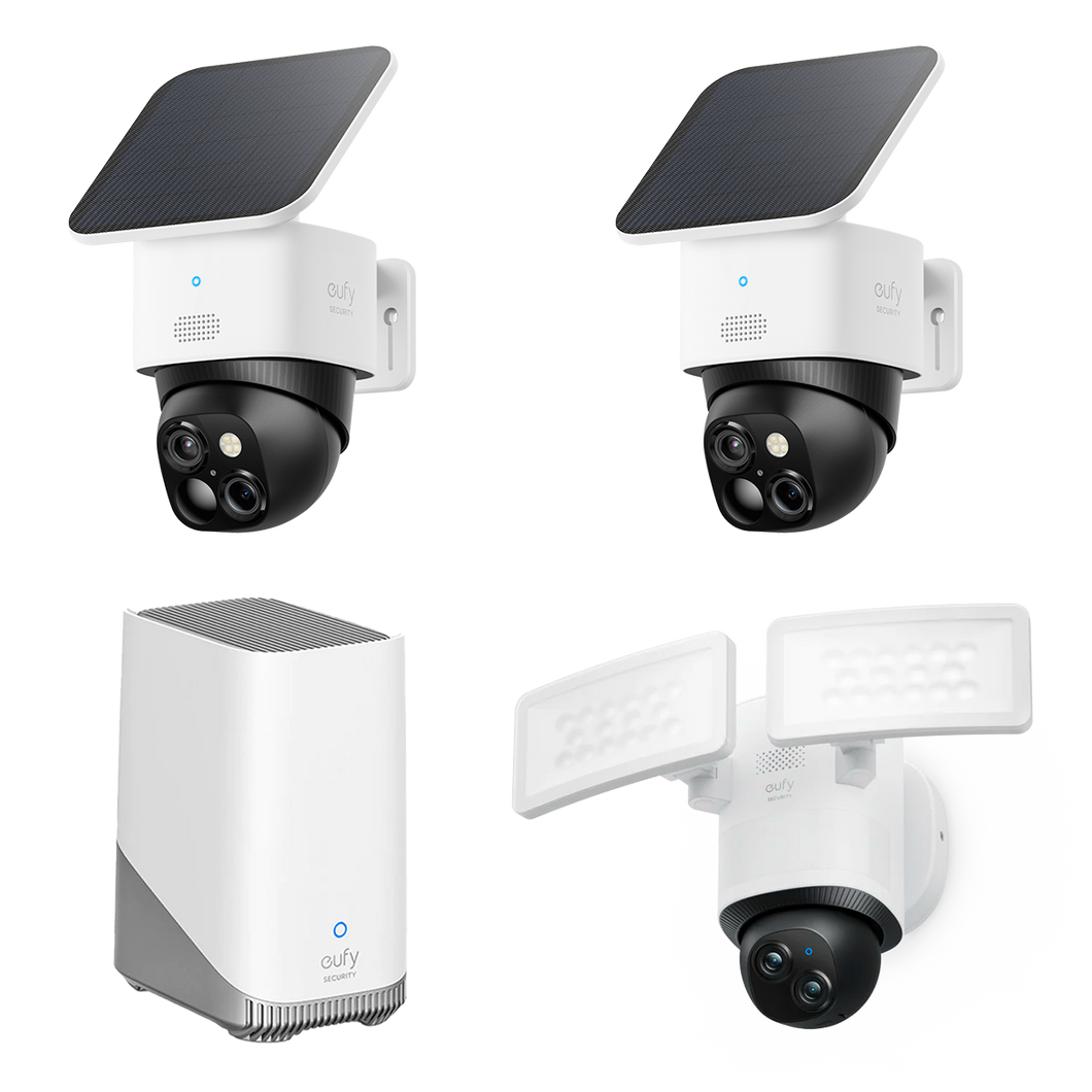 SoloCam S340(confezione da 2 cam) + Floodlight Camera E340 + HomeBase S380