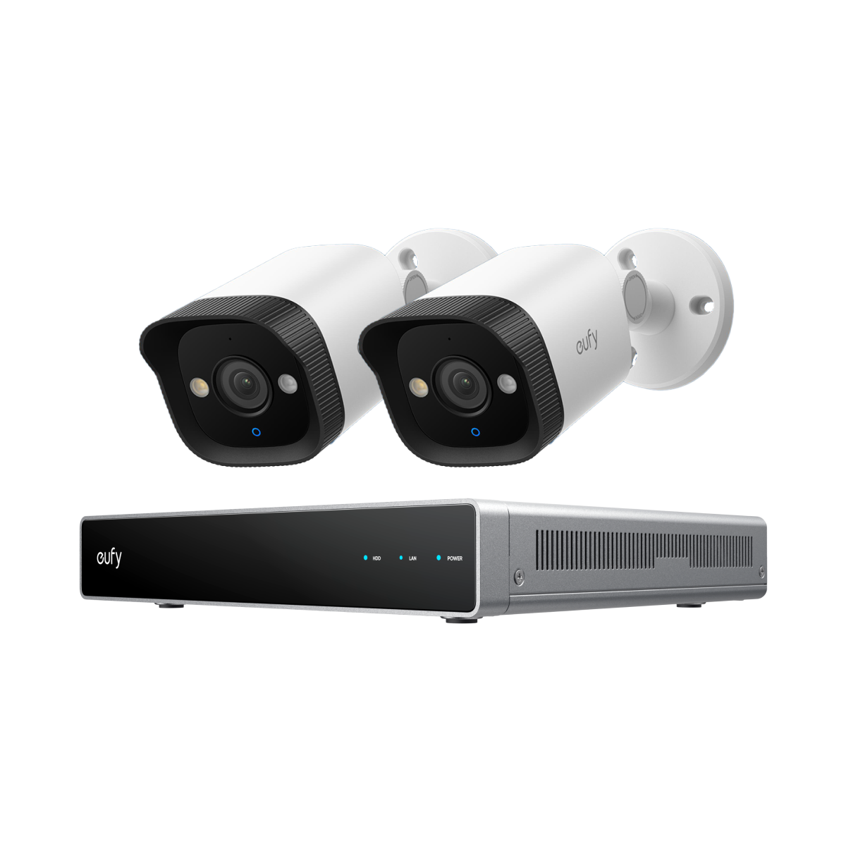 Sistema di Sicurezza NVR PoE eufy E40x2+eufy Network Video Recorder S4