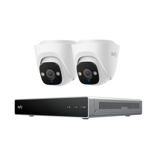 Sistema di Sicurezza NVR PoE eufy E41x2+eufy Network Video Recorder S4