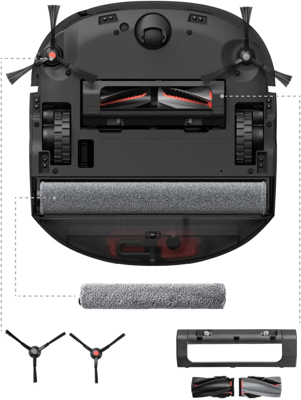 Pacchetto accessori eufy, Spazzola Laterale, Filtro, Spazzola Rotante per Robovac, Sacchetto della Polvere, Panno a Rullo, Filtro del Serbatoio dell'Acqua Sporca