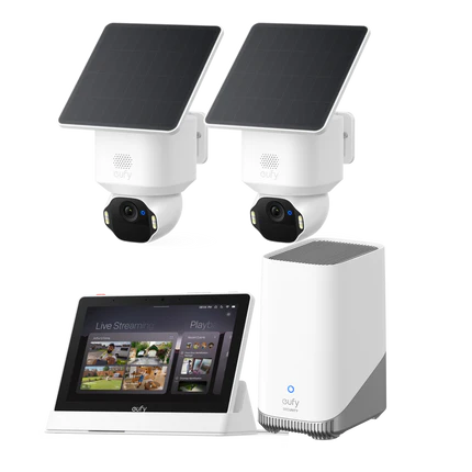 Kit di 2 telecamere eufy Security SoloCam E42 (HomeBase S380)+eufy Smart Display