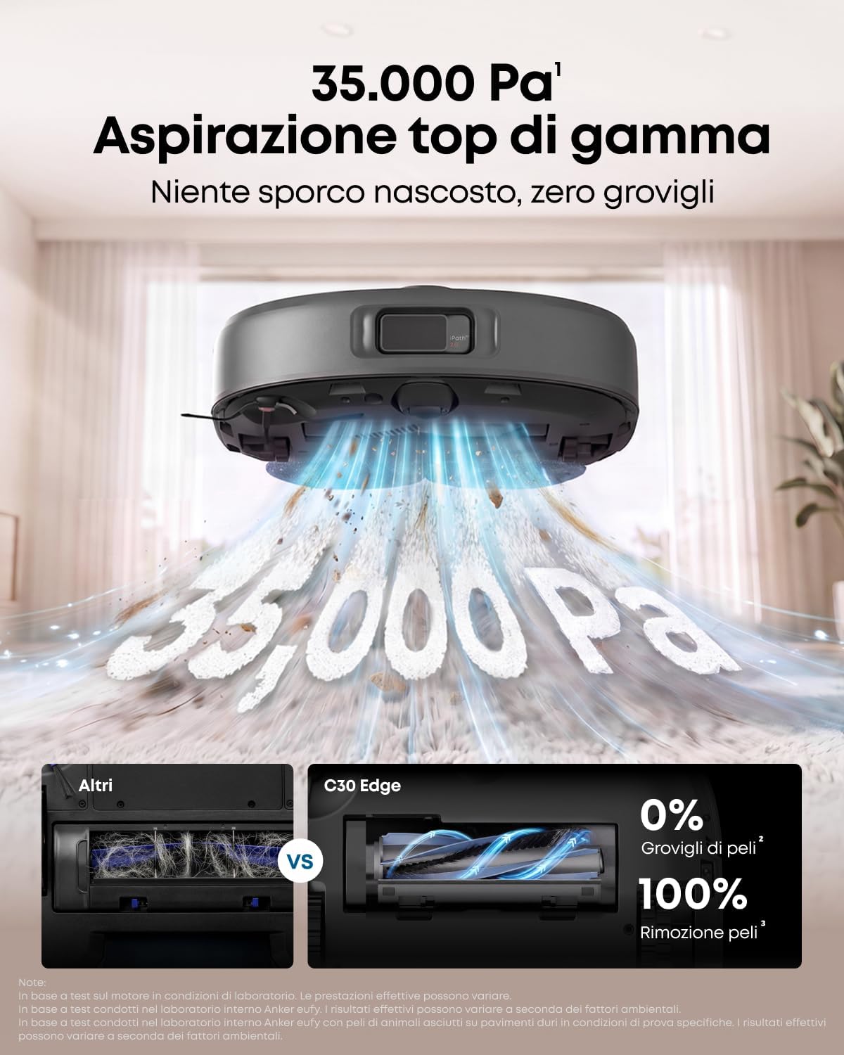 Anker eufy Robot Aspirapolvere Omni C30 Edge