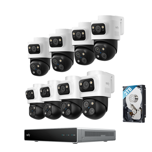 Kit telecamera PTZ Bullet PoE eufy S4 8-Cam