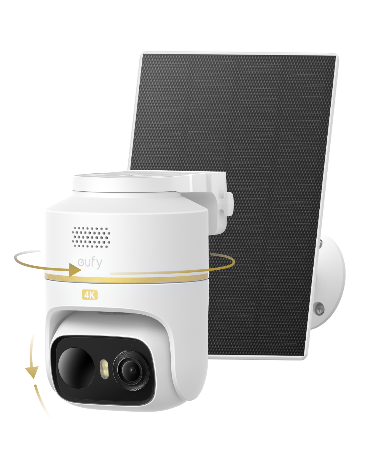 Anker eufy C37 SoloCam, Telecamera Wi-Fi Esterno con Pannello Solare 4K