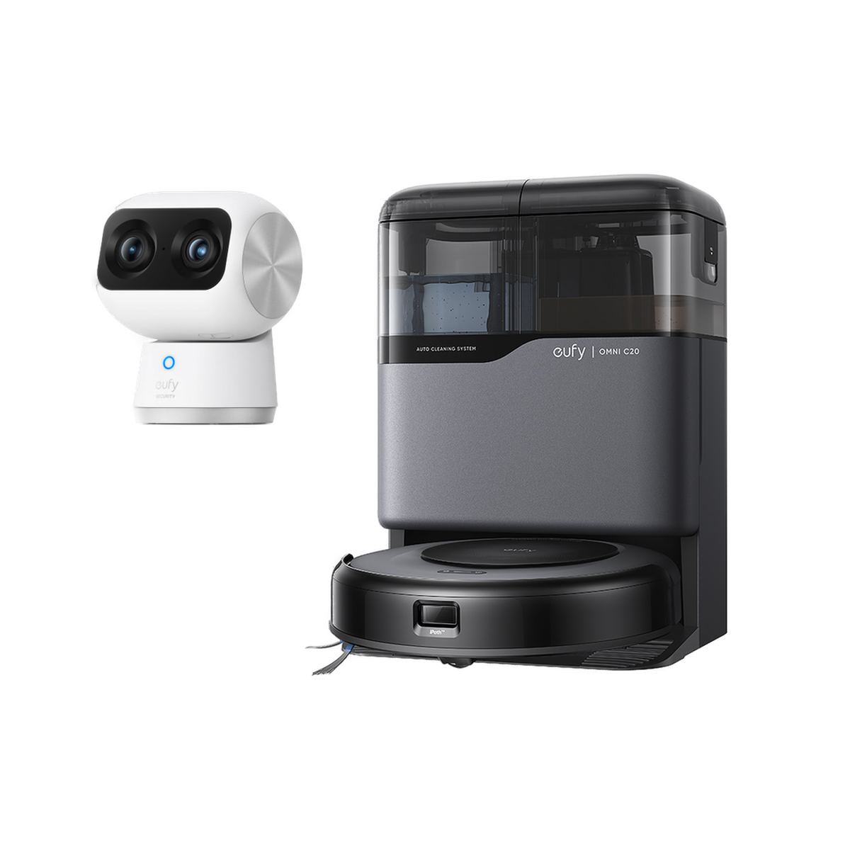 eufy Robot aspirapolvere Omni C20 +Telecamera per interni S350