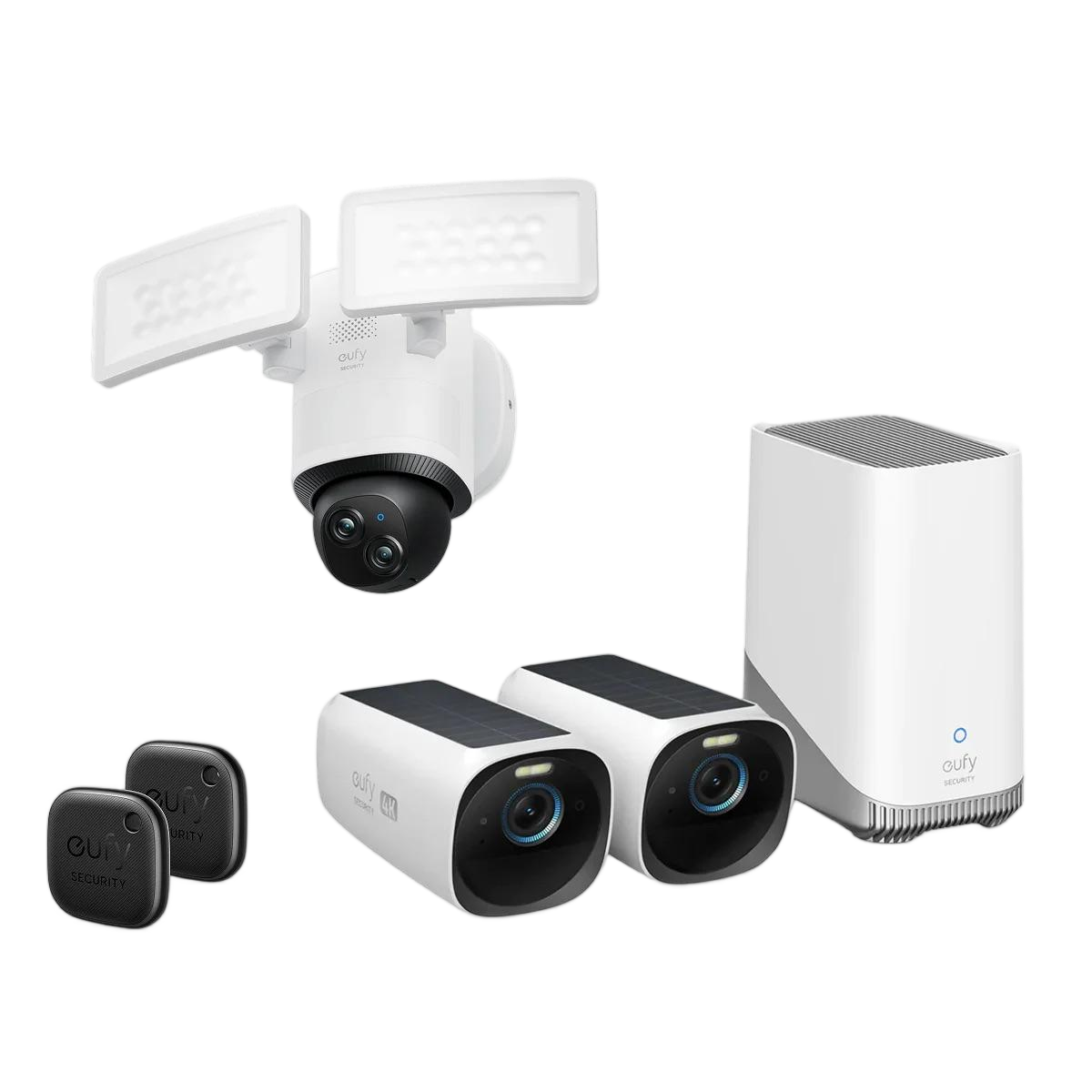 Telecamera con proiettori E340 + eufyCam S330 (eufyCam 3) + eufy Security SmartTrackLink*2
