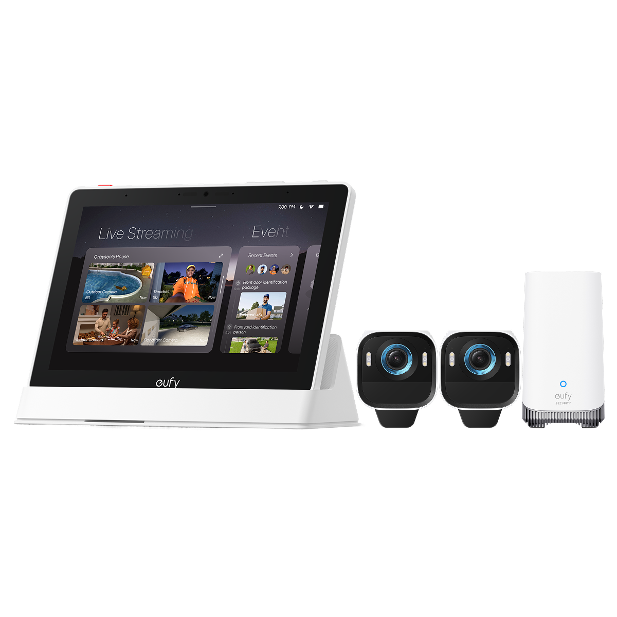 eufy Smart Display + eufyCam S3 Pro 2-Kamera-Set