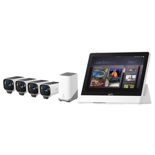 eufy Smart Display + eufyCam S3 Pro 4-Kamera-Set