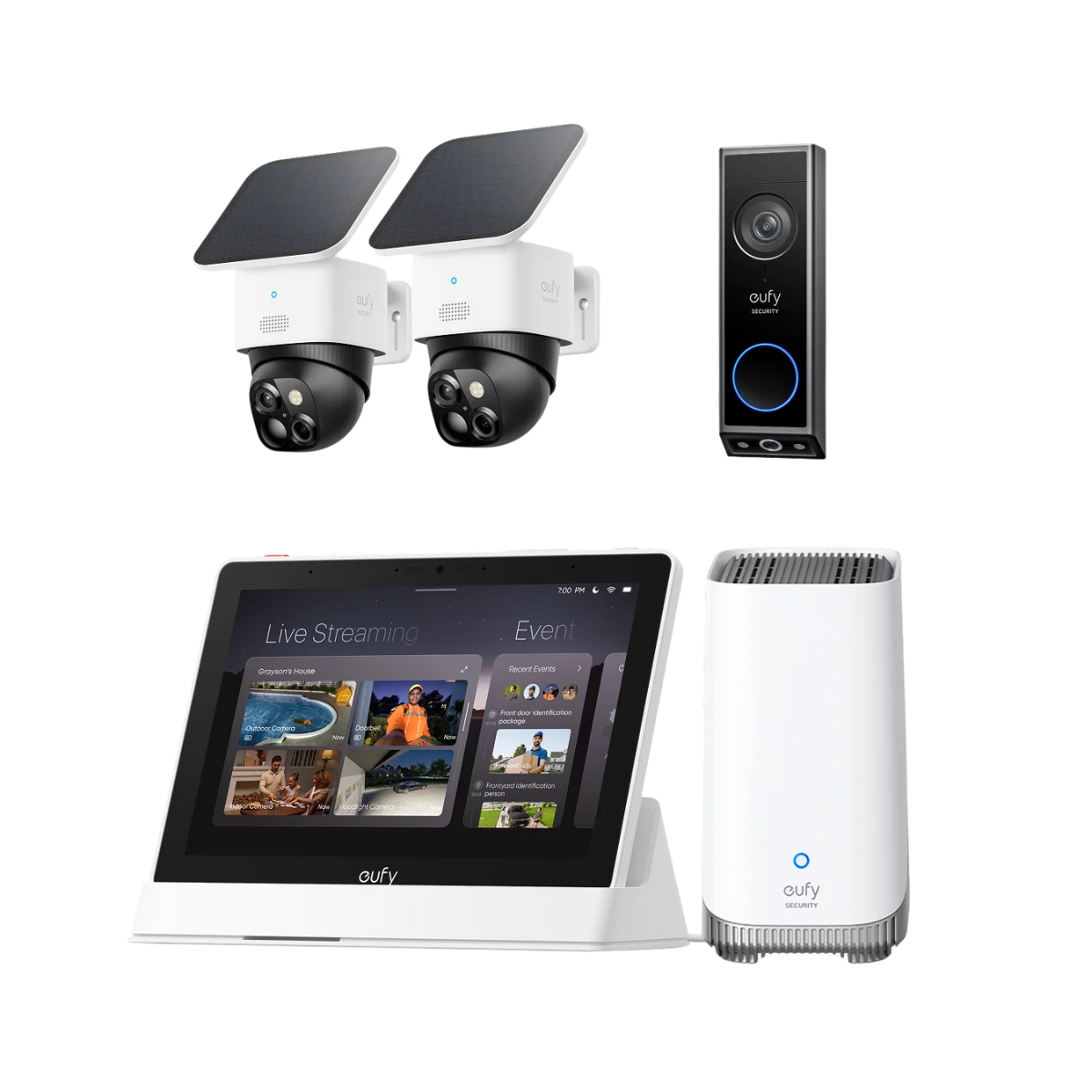 SoloCam S340 (Confezione da 2 telecamere)+ HomeBase S380+Smart Display+Videocitofono E340